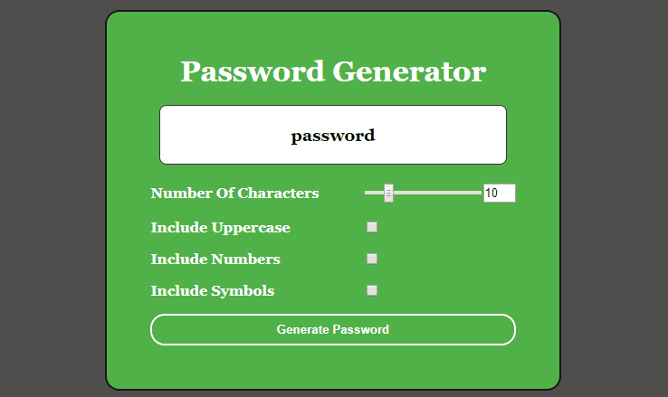 Password Generator